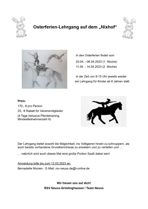 2023 Flyer Osterferien